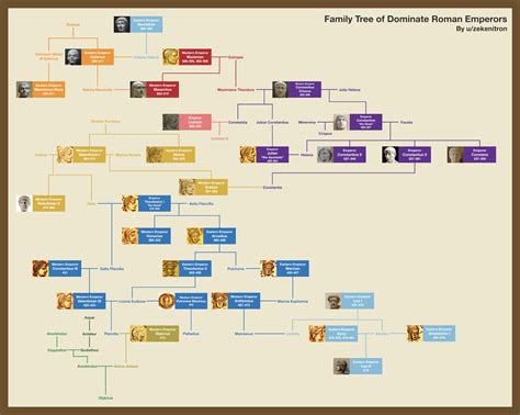 Family Tree of Dominate Roman Emperors : r/UsefulCharts