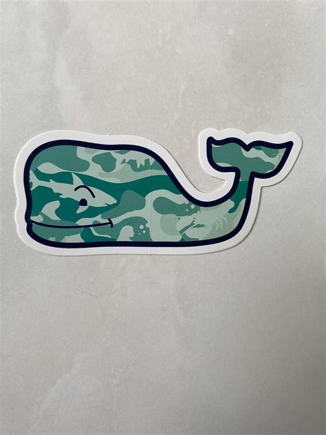 Vineyard Vines Whale Sticker Camo