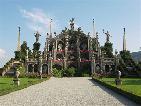 On Isola Bella, Lago Maggiore, Italy ~ Borromeo Palace garden baroque ...