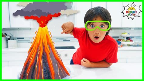 Volcano science experiment for Kids to do at home with Vinegar and ...