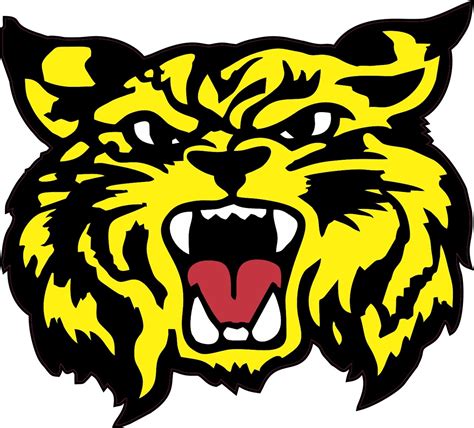 5in x 5in Yellow Wildcat Mascot Mascots Bumper Sticker Vinyl Window ...