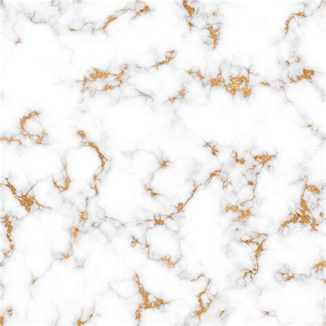 Seamless White Marble Tile Background With Golden Textured Pattern ...