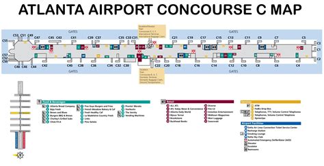 Atlanta Airport Terminal Gate Map