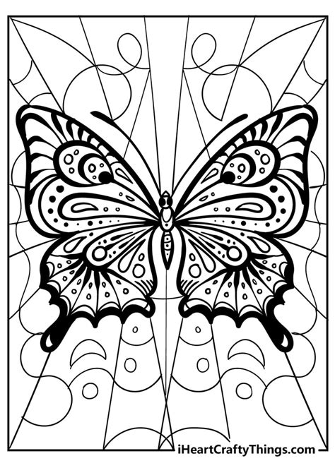 Art & Collectibles Adult Coloring Printable or Digital Butterfly Adult ...