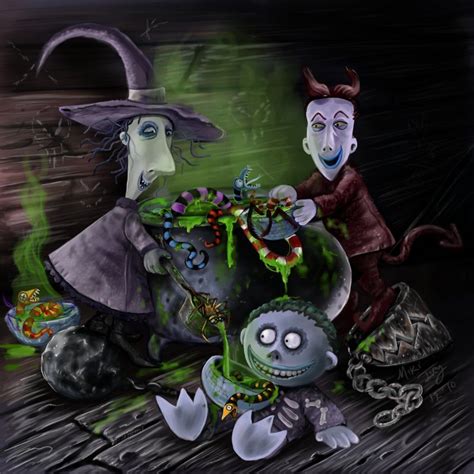 Lock, Shock, & Barrel(Nightmare Before Christmas) - The Art of Miki Ivey