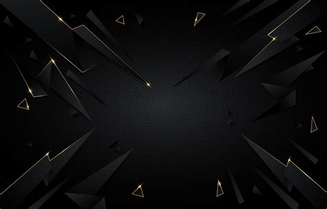 Abstract Black and Gold Polygonal Background 1845998 Vector Art at Vecteezy