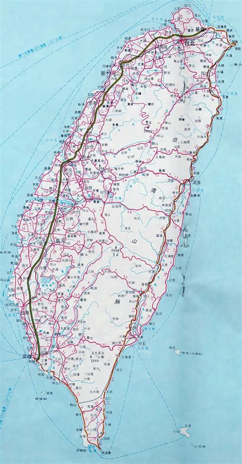 Maps of Taiwan | Detailed map of Taiwan in English | Tourist map of ...