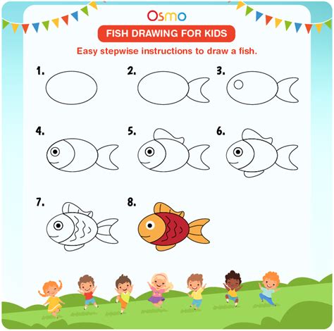 Fish Drawing For Kids