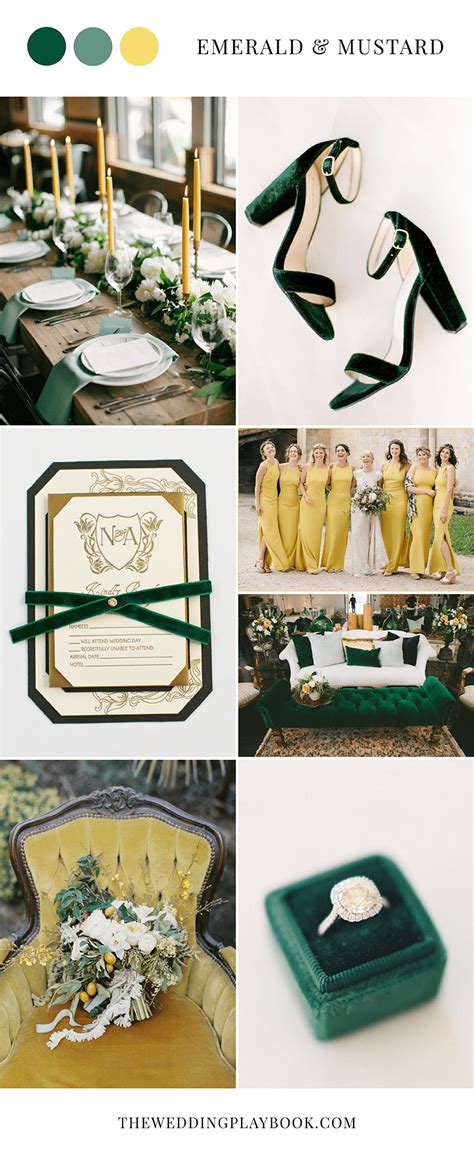 Emerald Green & Mustard Yellow Wedding Inspiration