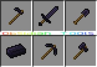 Obsidian Tools MC 1.1 [ModLoader] Minecraft Mod