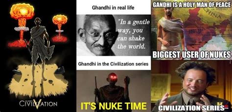 -Memes sobre Mahatma Gandhi e Civilization. | Download Scientific Diagram