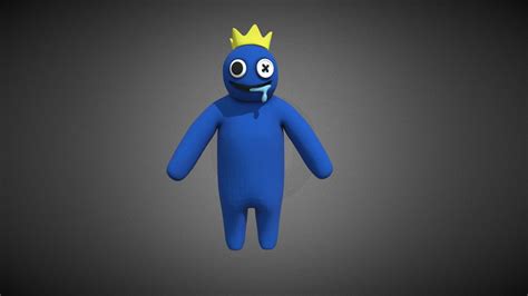 Blue from rainbow friends (rigged) - Download Free 3D model by yes ...