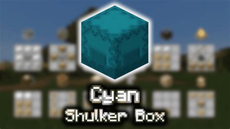 Cyan Shulker Box - Wiki Guide - 9Minecraft.Net