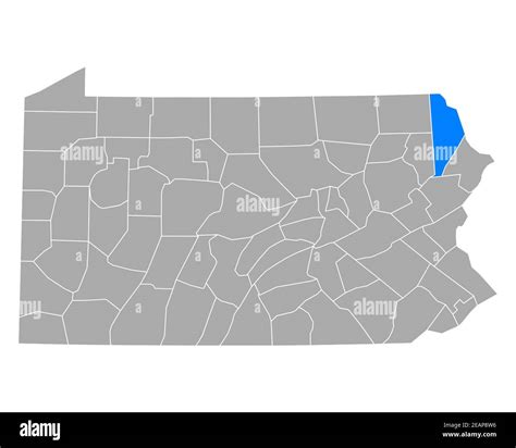 Map of Wayne in Pennsylvania Stock Photo - Alamy