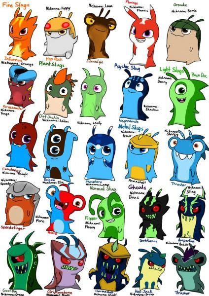 Pictures Of Slugterra Ghoul Slugs Names | Slugs, Easy drawings ...