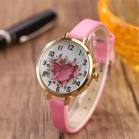 2018 NEW Students Ladies Quartz Wrist Watch Women Fashion Thin Leather ...