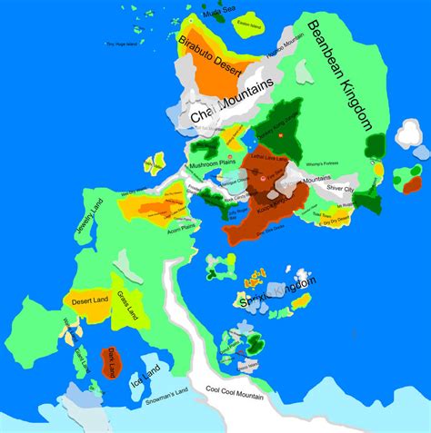 Mushroom Kingdom Map by vectormoon on DeviantArt