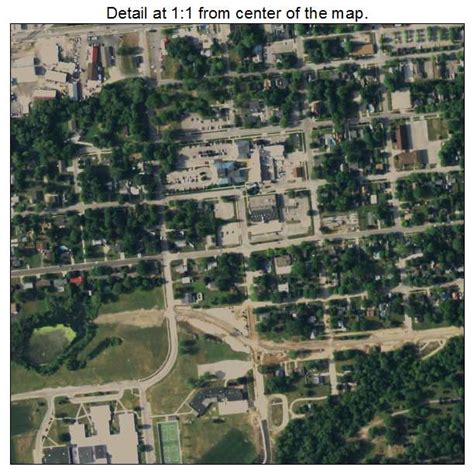 Aerial Photography Map of Fremont, MI Michigan