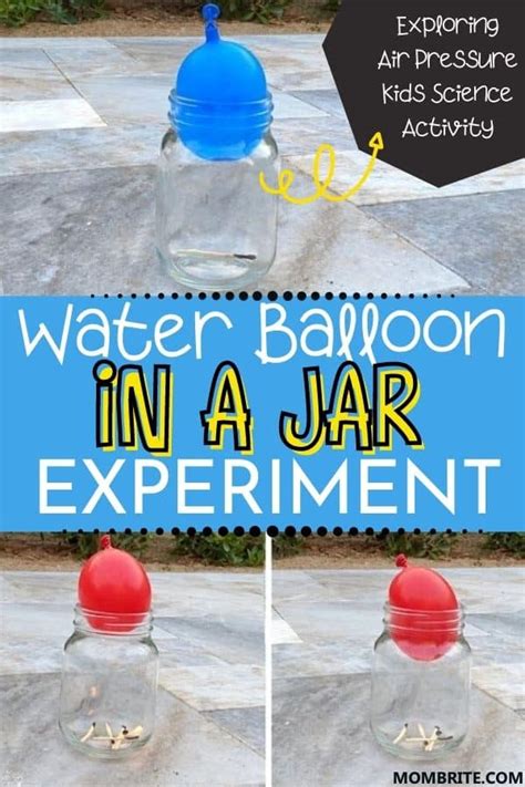 Balloon in a Jar Air Pressure Experiment | Mombrite