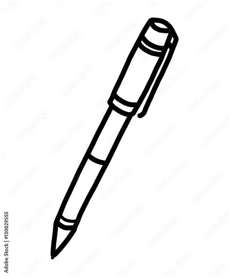 pen / cartoon vector and illustration, black and white, hand drawn ...