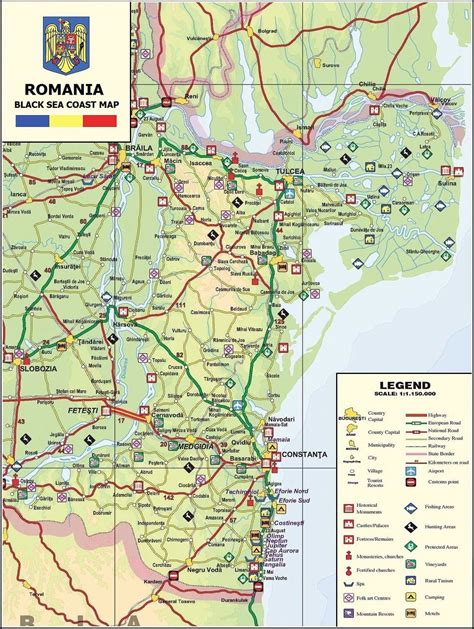 Romania Harta Turistica Si Rutiera : Harta Romaniei Turistica Si ...