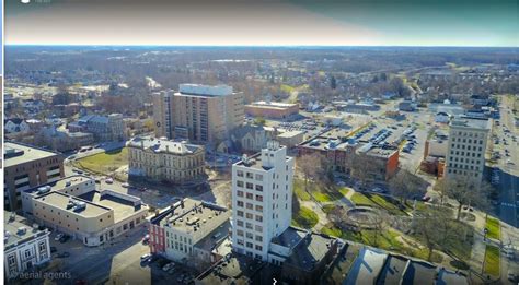 Downtown Elyria Aerial view 2017 | Aerial view, Paris skyline, Favorite ...