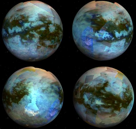 Titan Moon Surface Map