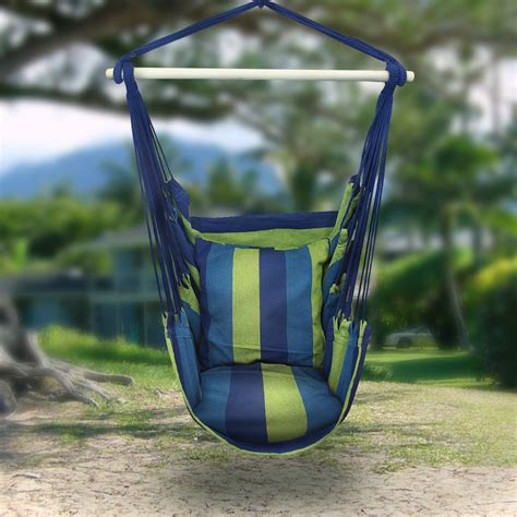 Sorbus Hanging Rope Hammock Chair Swing Seat for Any Indoor or Outdoor ...