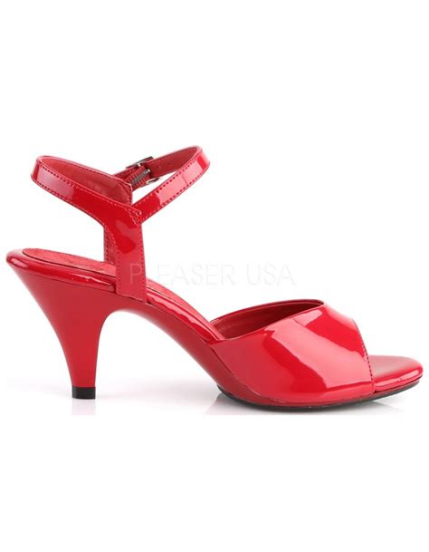 Red Belle 3 Inch Heel Sandal | Womens Sandals up to Size 16