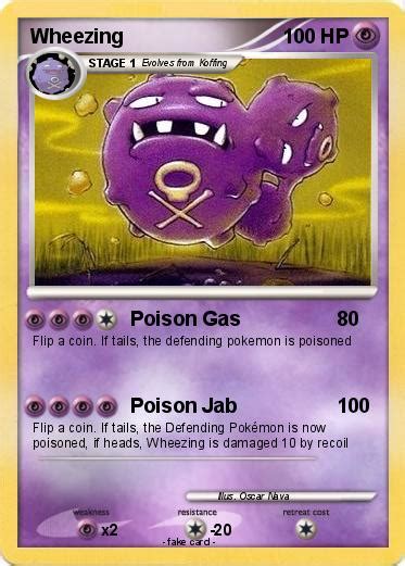 Pokémon Wheezing 1 1 - Poison Gas - My Pokemon Card