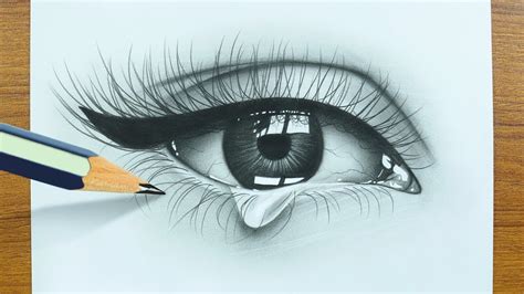 Pencil Drawings Of Crying Eyes