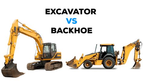 What is the difference between an excavator and a backhoe?