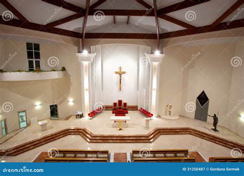 Modern Church Interior Royalty Free Stock Photography - Image: 31250487