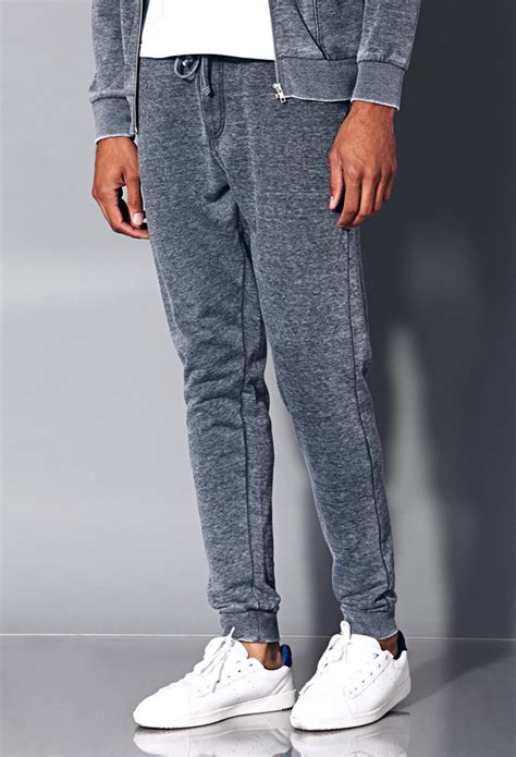 Lyst - Forever 21 Mineral Wash Sweatpants in Gray for Men