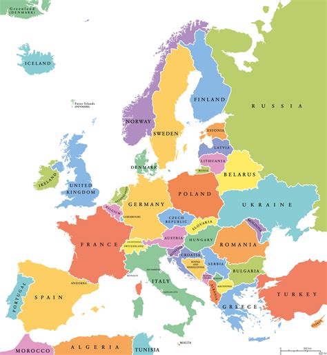 European Continent/Map of Europe | Mappr