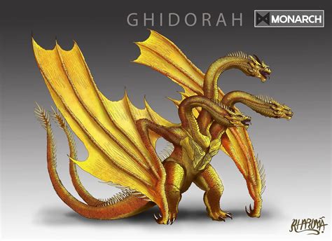 King Ghidorah fan art | Godzilla | Godzilla, Godzilla vs king ghidorah ...