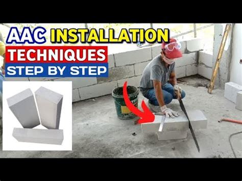 How to install aac blocks | AAC blocks step by step installation - YouTube