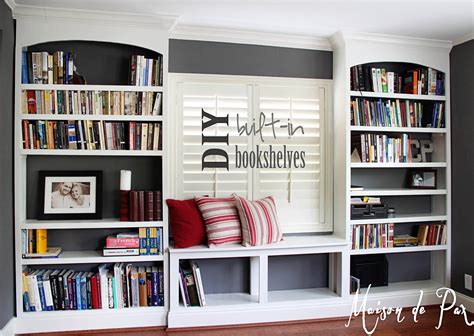 DIY Built-In Bookshelves - Maison de Pax