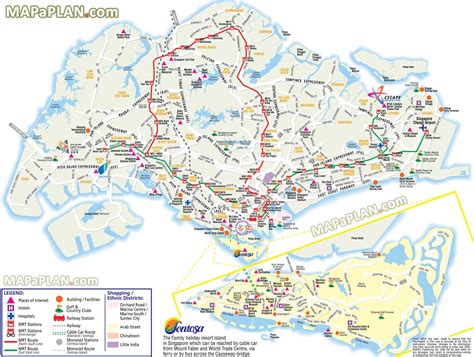 MRT map with tourist attractions Singapore top tourist attractions map ...