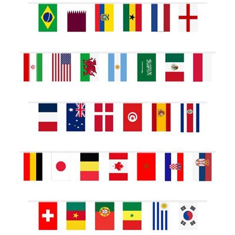 World Cup Flags Bunting 7m | Partyrama