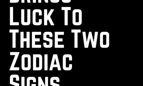 November Brings Luck To These Two Zodiac Signs - Zodiac Heist