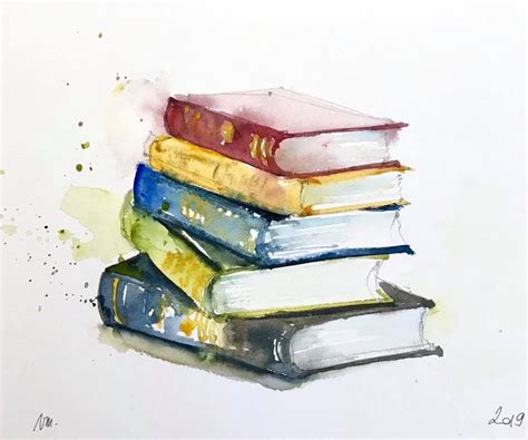 Watercolor Books, Watercolor Cards, Watercolor Paintings, Art Painting ...