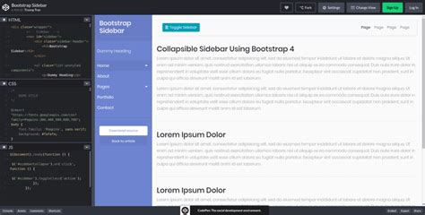 10 Amazing & Free Bootstrap Sidebar Examples You Do Not Want To Miss Out