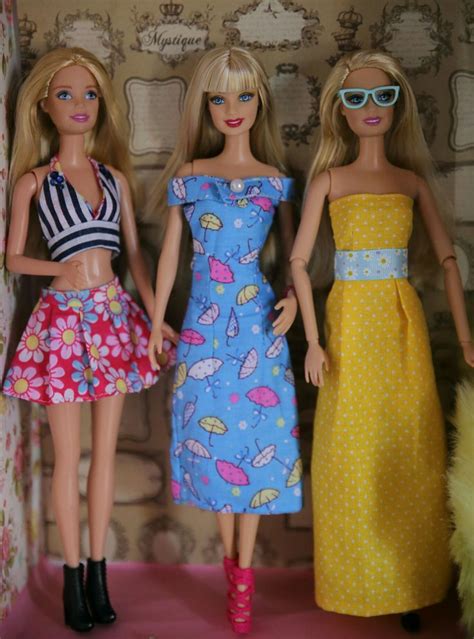 The three DIY Barbie Dress that i made .... | Sewing barbie clothes ...