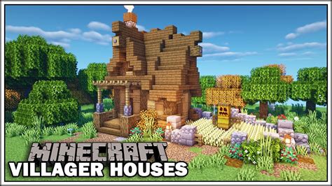 Minecraft Villager Houses - THE FARMER - [Minecraft Tutorial] - YouTube