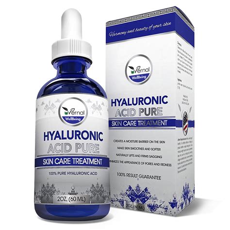 100% Pure HYALURONIC ACID Anti-Aging Wrinkles-Intense Skin Moisturiser ...