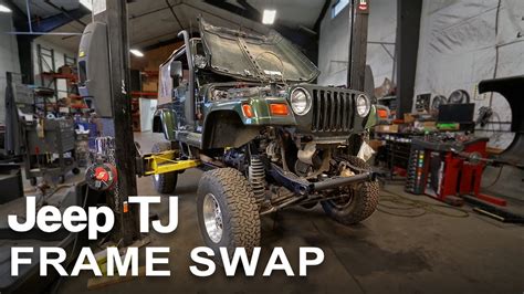 1998 Jeep Wrangler TJ Frame Swap - YouTube