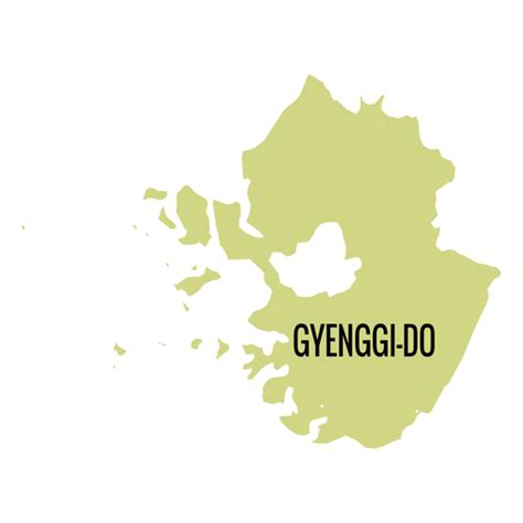 Gyeonggi Do Province Map PNG & SVG Design For T-Shirts