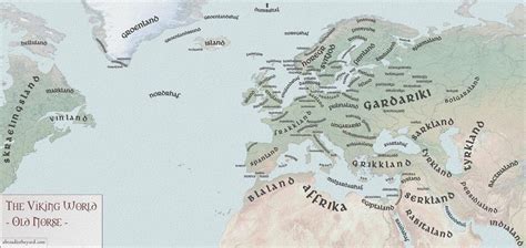 Old Norse Map of Viking World : r/MapPorn