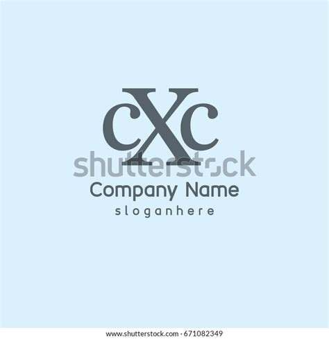 Letter Cxc Element Logo Design Stock Vector (Royalty Free) 671082349 ...